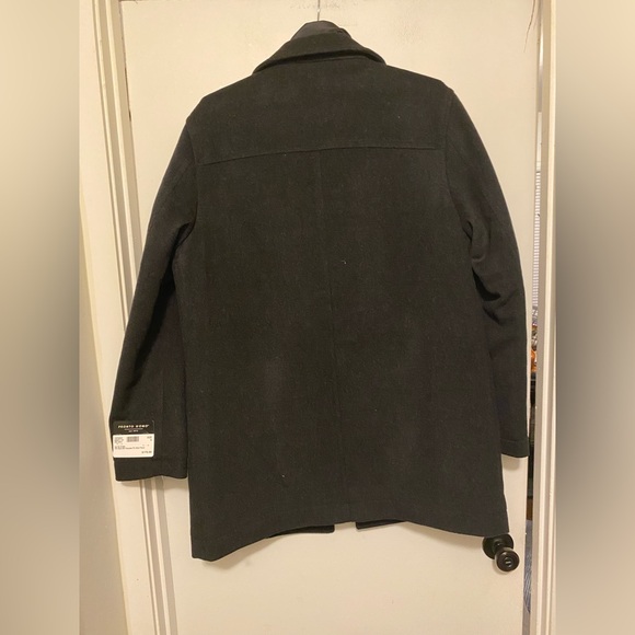 Pronto Uomo Charcoal Pea Coat - Picture 4 of 4